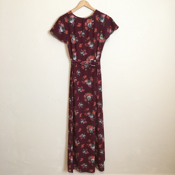 Superfoxx | Surplice Flutter Sleeve High Low Floral Wrap Dress - Picture 3 of 9